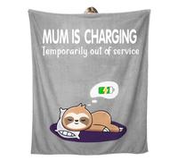 Unictop Unique Gifts for Mum Christmas, Mum Birthday Gifts - Soft Cute Blanket for Mother Mummy Stepmum Mummy Presents for Mother's Day,Valentine's Day, Fluffy Blanket 150x130cm