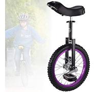 unicycle, 16/18/20 Inch Wheel Unicycle, Non-Slip Wheels , with Alloy Rim Extra Thick Tire, Adjustable Seat, for Outdoor Sports Fitness Exercise Health(Black,18inch)