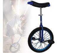 unicycle, 16/18/20 Inch Wheel Unicycle, Non-Slip Wheels , with Alloy Rim Extra Thick Tire, Adjustable Seat, for Outdoor Sports Fitness Exercise Health(Blue,16inch)