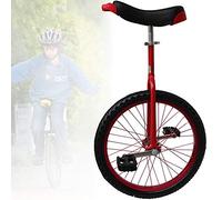 unicycle, 16/18/20 Inch Wheel Unicycle, Non-Slip Wheels , with Alloy Rim Extra Thick Tire, Adjustable Seat, for Outdoor Sports Fitness Exercise Health(Red,16inch)