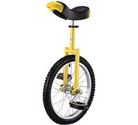 unicycle, 18 Inch Unicycles for Adults, Non-Slip Wheels Unicycle, Mountain Tires Riding Self-Balance Exercise Balance Bike Outdoor Sports Fitness(Yellow)
