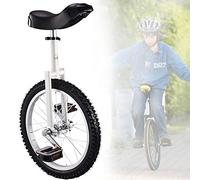 unicycle, 18 Inch Wheel Unicycle for Kids, Non-Slip Wheels , Mountain Tires Riding Self-Balance Exercise Balance Bike Outdoor Sports Fitness(White)