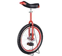 unicycle, 24/20/18/31 Inch Unicycle, Non-Slip Wheels , Mountain Tires Riding Self-Balance Exercise Balance Bike Outdoor Sports Fitness(Red,16inches)