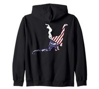 Unicycle Unicyclist cycling Bicycle dinosaurs USA Unicycle Zip Hoodie