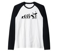 Unicycle Unicyclist cycling Bicycle Stunts Circus Unicycle Raglan Baseball Tee
