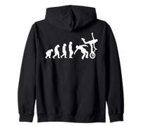 Unicycle Unicyclist cycling Bicycle Stunts Circus Unicycle Zip Hoodie