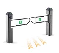 Unidirectional Auto Opening Swing Gate with Electric Radar Sensor, Ideal for Supermarkets, Shops, Cinemas & Leisure Centres, Aluminum Finish, Customizable