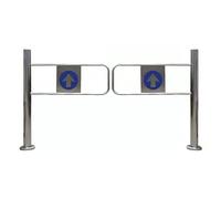 Unidirectional Automatic Access Control Turnstile Gate Stainless Steel Security Door for Libraries and Stores 1.1x1m (3.61x3.28ft)