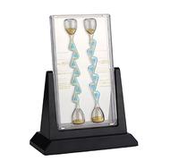 Unidirectional Flow Fluid Hourglass, 7-Level Channel Flow Demonstrator, 12 Inch Educational Science Experiment on Fluid Dynamics Display Model