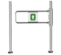 Unidirectional Metal Swing Gate - Secure Entrance Safety Barrier for Supermarkets Factories and Restricted Areas Ideal for Access Control Solutions