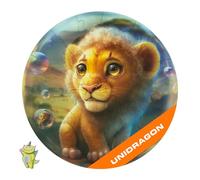 UNIDRAGON Original Wooden Jigsaw Puzzle - Bubblezz Lion, 30 pieces, 9.8"х 9.8" (25 х 25 cm), Baby Toy, Gift For Girls and Boys, Wooden Baby Toys, Wooden Puzzle