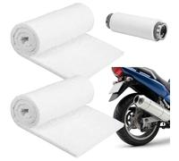 UNIFAMILY 2 Pcs Motorcycle Exhaust Silencer Packing, Ceramic Cloth Muffler Packing 10mm, Stuffing Wadding for Motorbike Exhaust Noise Reduction for 2-Stroke 4-Stroke Motorcycle