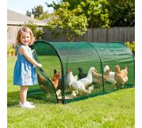 UNIFAMILY Chicken Tunnel for Outside, 78IN Flexible Chickens Runs for Yard, Quick Installation Shade Net Protection from Sun Portable Chicken Tunnels, Poultry Coop Run Tunnels Perfect for Backyard