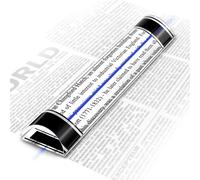 UNIFAMILY Magnifying Ruler with Blue Sliding Marker, 6 Inch Mgnetic Magnifying Ruler for Knitting Patterns, Acrylic Reading Magnifier for Books, Instructions, mahjong and Bible