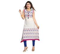 Unifiedclothes Kurti for Women: Premium Indian Kurtis Ethnic Tops - Stylish Tunics for Casual, Party and Festive Wear Casual Tunic MM153 (UK 14|Bust 38"|42"(Large)) Multicoloured