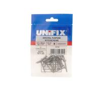 Unifix A2-304 St/st General Purpose Chippy Woodscrews 5.0 X 50mm - Ub9Ststchippy/060 - Box Of 125