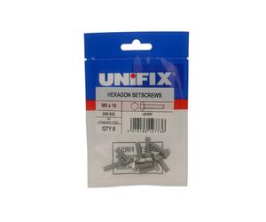 Unifix A2-304 St/st Hexagon Setscrews M8 X 20 - Ubssmhs08 020
