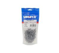 Unifix Bright Round Wire Nails 50 X 2.65mm - Pou9Rwn/010 - Perfect For Diy Projects - Box Of 5