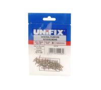 Unifix Chippy Woodscrews 4.0 x 30mm - Box of 125 in Gold Unifix Gold