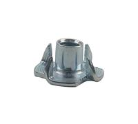 Unifix Class 4 4-Pronged T-Nuts Bright Zinc Plated M6 x 9.0 in Silver Unifix Silver
