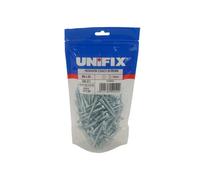 Unifix Coach Screws Hexagon Head Din 571 Bzp - M8 X 50 - Pouhxc08 050 000 - Perfect For Diy Projects - Box Of 350