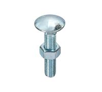 Unifix Grade 4.8 Cup Square Hex Bolts & Nuts M6 x 20 in Silver Unifix Silver