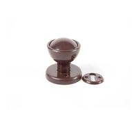 Unifix Plastic Rim / Mortice Knob Brown - Box of 10 Unifix Brown