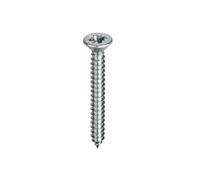 Unifix Self-Tapping Screws Pozi Csk Head AB DIN 7982-C-Z BZP - Box of 250 in Silver Unifix Silver