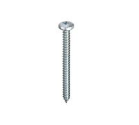 Unifix Self-Tapping Screws Pozi Pan Head AB DIN 7981-C-Z BZP - Box of 1000 in Silver Unifix Silver