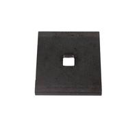 Unifix Square Plate Washers M16 x 100 x 10 - Box of 30 in Black Unifix Black