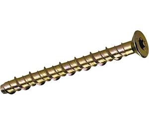 Unifix V35142 6 x 75mm Thunderbolt Zinc and Yellow Countersunk 6 Lobe T30 Masonry Anchor (Box of 100)