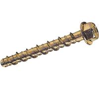 Unifix V35147 5 x 50mm Thunderbolt Zinc and Yellow Hex Flange Head Masonry Anchor (Box of 100)