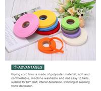 Unifizz 1/2 Inch Single Fold Bias Binding Tape Polyester Cotton Fabric Wide Fold Tape for Sewing, Hemming, Quilting, Bunting and Craft Edging Projects (10 Yards, Red)