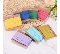 Unifizz 1/4 Inch Double Fold Bias Binding Tape Polyester Cotton Fabric Wide Fold Tape for Sewing, Hemming, Quilting, Bunting and Craft Edging Projects (10 Yards, Red)