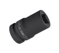 Unifizz 1 Inch Drive - 22mm Deep Impact Socket with 6 Point Design, Heat-Treated Cr-V Steel 80mm Length, Metric Sizes