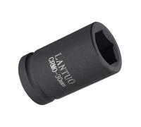 Unifizz 1 Inch Drive - 30mm Deep Impact Socket with 6 Point Design, Heat-Treated Cr-V Steel 80mm Length, Metric Sizes
