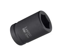 Unifizz 1 Inch Drive - 32mm Deep Impact Socket with 6 Point Design, Heat-Treated Cr-V Steel 80mm Length, Metric Sizes