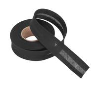 Unifizz 1 Inch Single Fold Bias Binding Tape Polyester Cotton Wide Bias Tape for Sewing, Hemming, Quilting and Craft Edging (10 Yards, Black)