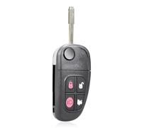 Unifizz 1 Pack Car Key Fob Keyless Entry Remote for Jaguar S-Type XJ8 X-Type Black