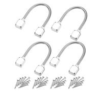 Unifizz 1 Pcs 400mm Flexible Door Loop Wire Protection Sleeving,Stainless Steel Wiring Conduit Cable Grommet Wire Protector for 9.5mm Door Cable Pass Through