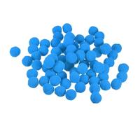 Unifizz 100Pcs Pom Felt Balls, 1.5cm Dark Blue Fabric Pom Poms for Crafts, DIY Decor and Festive