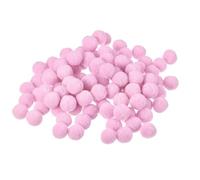 Unifizz 100Pcs Pom Felt Balls, 1.5cm Light Pink Fabric Pom Poms for Crafts, DIY Decor and Festive