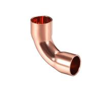 Unifizz 10Pcs 8mm ID 0.8mm Thick 90 Degree Copper Elbow Short Turn Pipe Fitting Connector for Plumbing Refrigeration and Air Conditioning