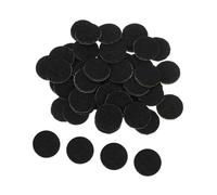Unifizz 120pcs Black Self Adhesive Felt Circles 13mm, Pre-Cut Flocked Fabric Round Pads for DIY Crafts & Chair/Table Leg Floor Protectors, Peel-and-Stick