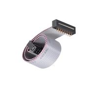 Unifizz 16 Pin IDC Flat Ribbon Cable, 2.54mm Pitch 20cm Length FC to FD Connector A-type Jumper Wire for PC Motherboard, 3D Printer, LED Display