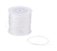 Unifizz 1mm Nylon String Cord 109 Yards, Satin String for Bracelet, Chinese Knotting, Beading Thread, Jewellery Making, Braided Necklace & Craft - White