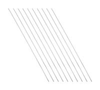 Unifizz 1mm x 200mm 304 Stainless Steel Solid Round Rod for DIY Craft Model Car Helicopter Airplane - 10pcs