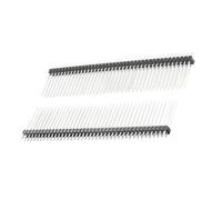 Unifizz 2.54mm Pitch 40P Straight Double Row Male Pin Header 23mm Length Copper Connector Strip for PCB Board Prototyping Pack of 5