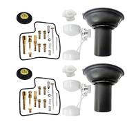 Unifizz 2-Pack Carburetor Repair Kit with Diaphragm Float - Carb Rebuild Set Compatible with Honda Shadow VLX 600 VT600C, VT600CD Deluxe (1989-1998)