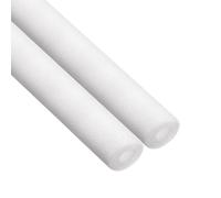 Unifizz 2 Pcs Foam Tube Pipe Insulation Sleeve 3.28ft Length 40mm/1.57" ID 50mm/1.97" OD - White EPE Pipe Cover for Heat Retention, Anti-Collision and Outdoor Freeze Protection